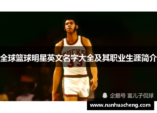 全球篮球明星英文名字大全及其职业生涯简介